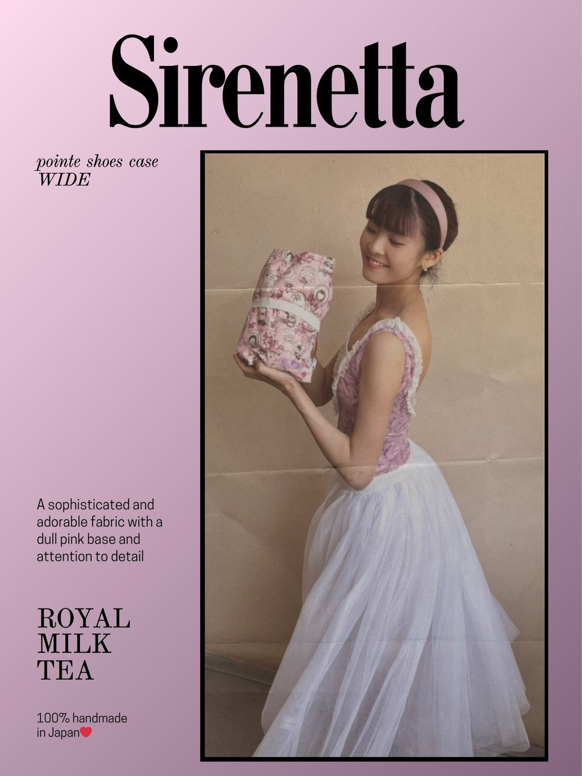 　Pointe Shoes Case "Royal Milk Tea"