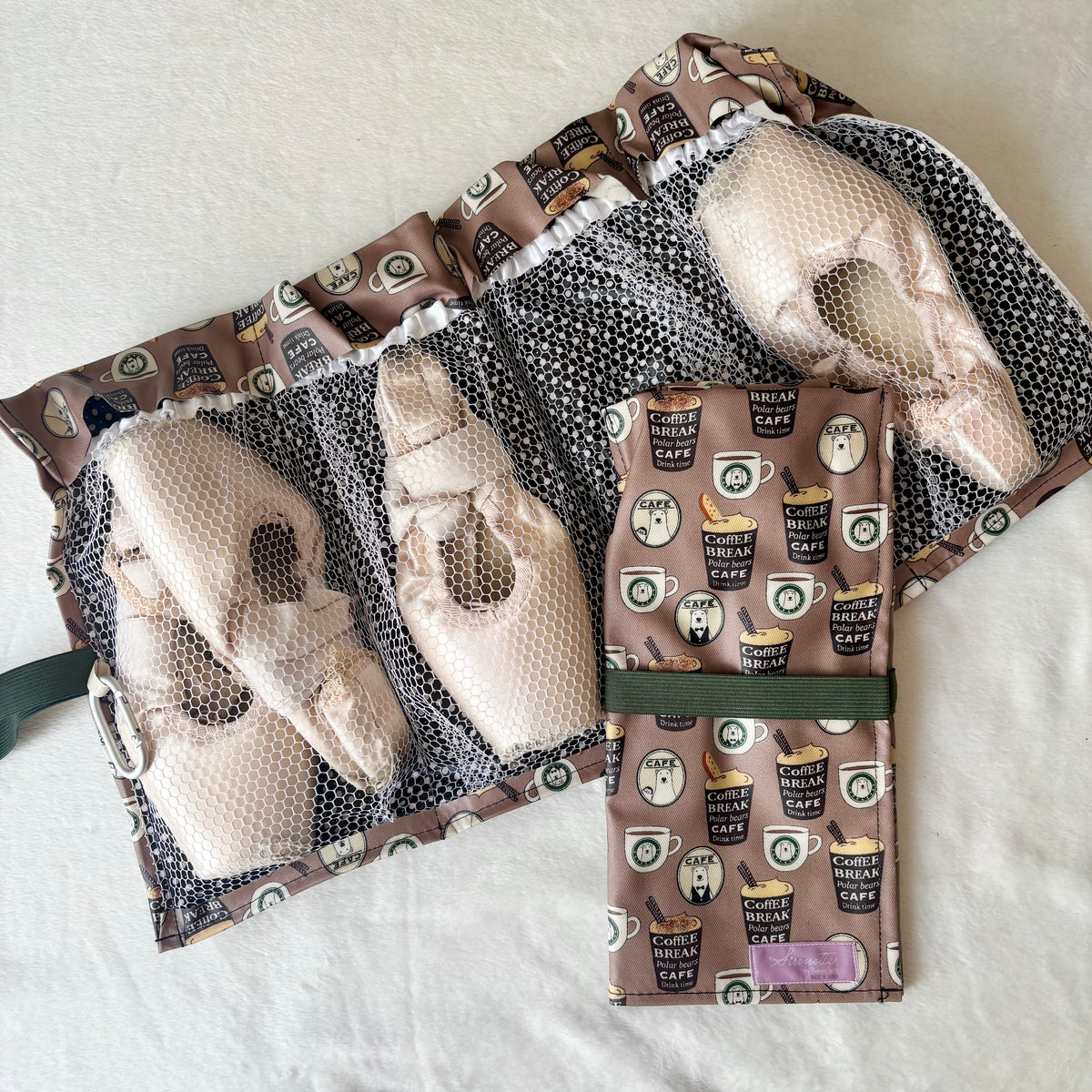 　Pointe shoes case "Coffee Bear"